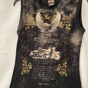 Vintage women’s Harley Davidson, tank tops